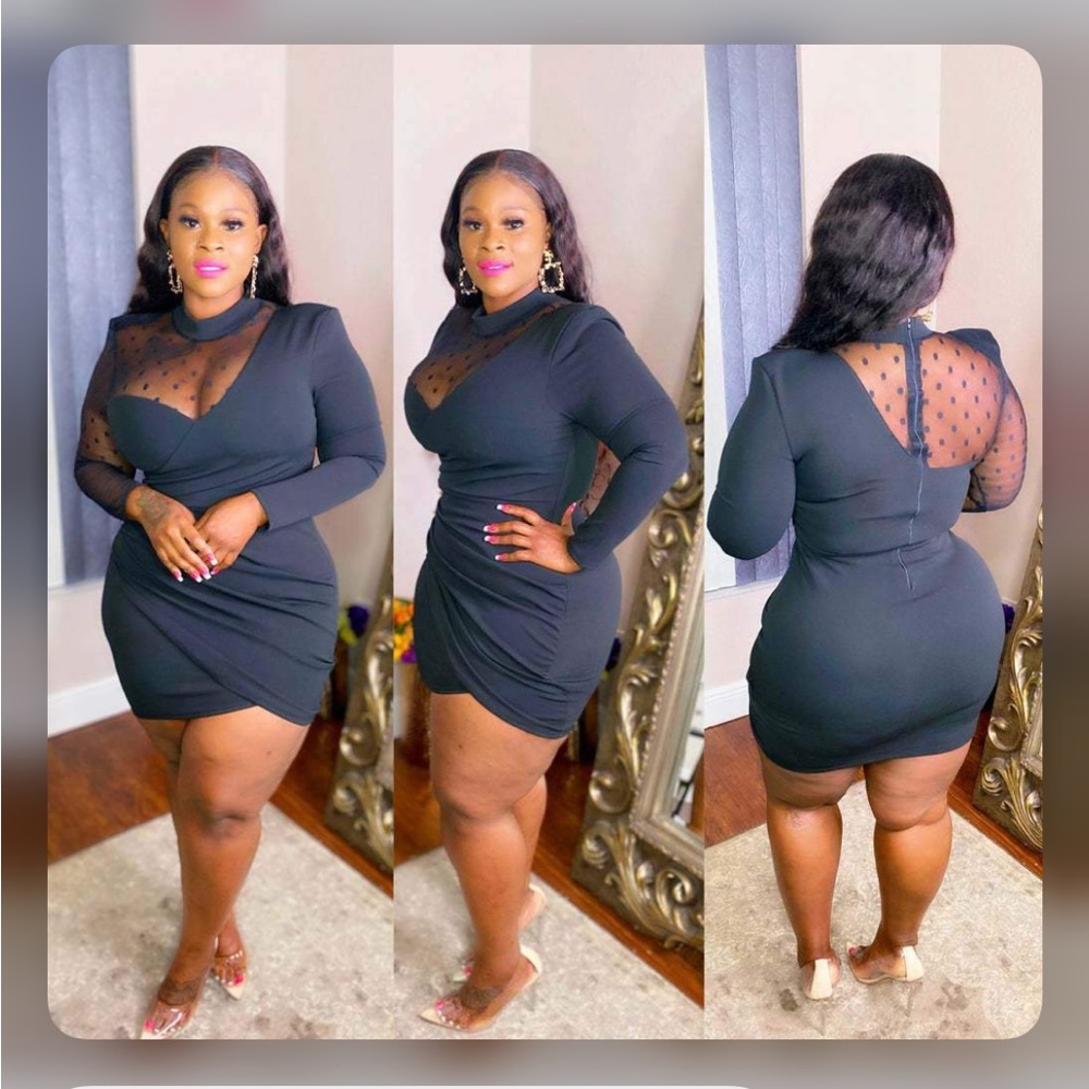 Posh Shoppe Polka Dot Mini Dress